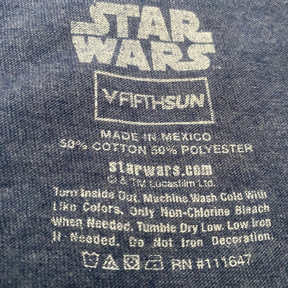 Star Wars Graphic T-Shirt in Blue 4XL - Picture 3 of 5